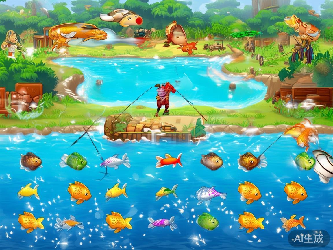 多样化的捕鱼策略
玩家可以根据不同鱼类的特性，调